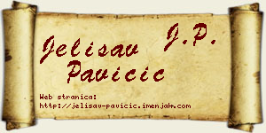 Jelisav Pavičić vizit kartica